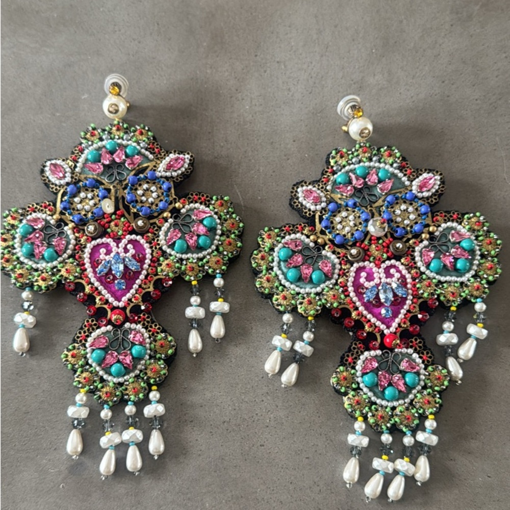 Gucci Multicolor Beaded Earrings